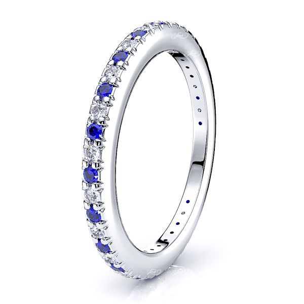 White Diamond and Blue Sapphire