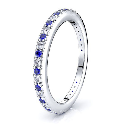White Diamond and Blue Sapphire