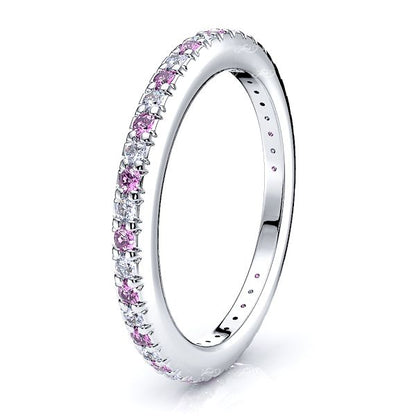 White Diamond and Pink Sapphire