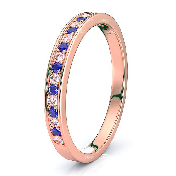 Rose Diamond and Blue Sapphire