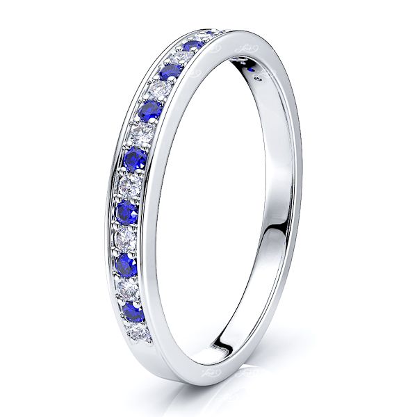 White Diamond and Blue Sapphire
