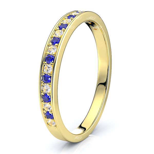 Yellow Diamond and Blue Sapphire