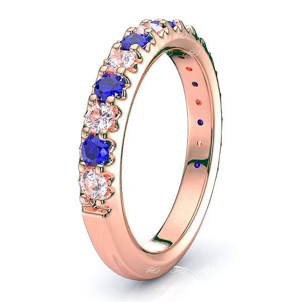 Rose Diamond and Blue Sapphire