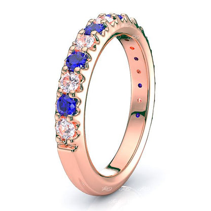 Rose Diamond and Blue Sapphire