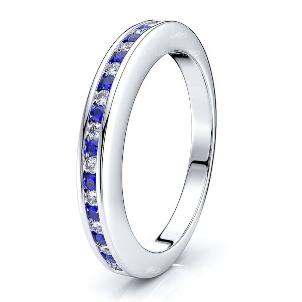 White Diamond and Blue Sapphire