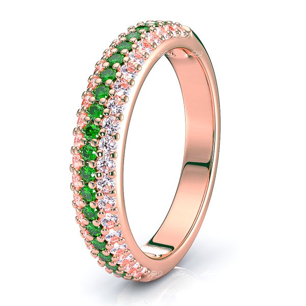 Rose Diamond and Emerald