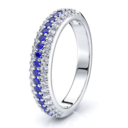 White Diamond and Blue Sapphire