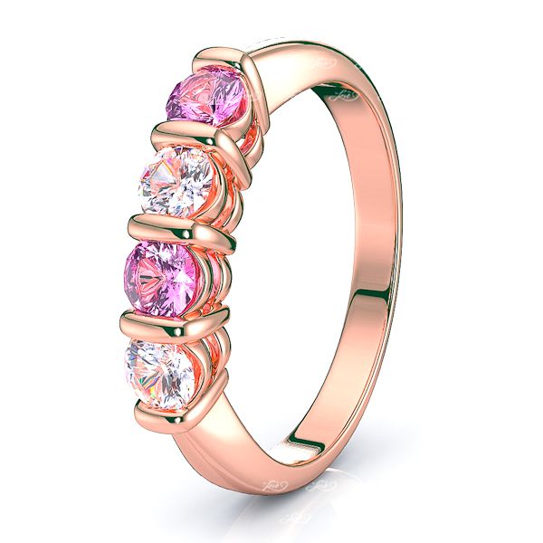 Rose Diamond and Pink Sapphire