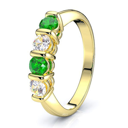 Yellow Diamond and Emerald