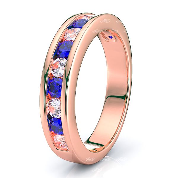 Rose Diamond and Blue Sapphire
