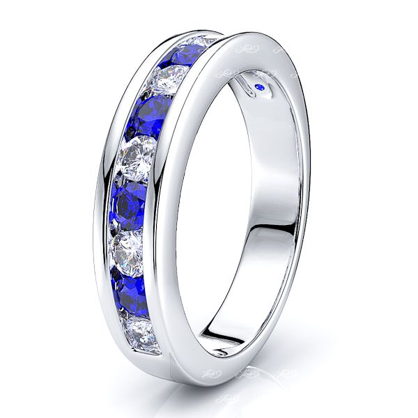 White Diamond and Blue Sapphire