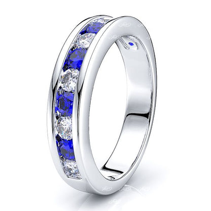 White Diamond and Blue Sapphire