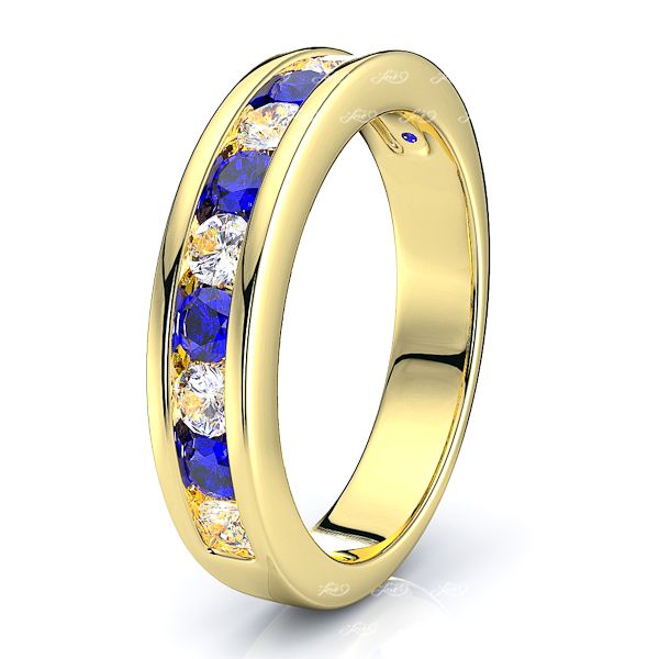 Yellow Diamond and Blue Sapphire