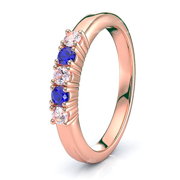 Rose Diamond and Blue Sapphire