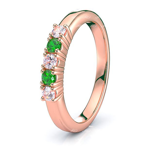 Rose Diamond and Emerald