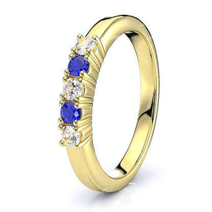Yellow Diamond and Blue Sapphire