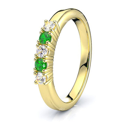 Yellow Diamond and Emerald