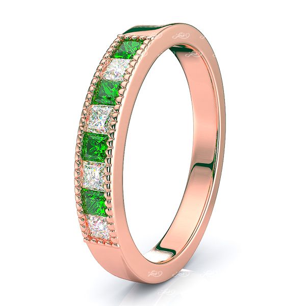 Rose Diamond and Emerald