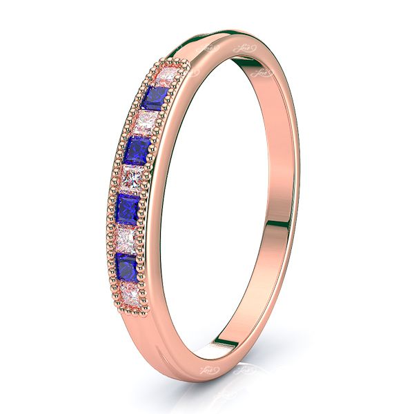 Rose Diamond and Blue Sapphire