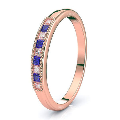 Rose Diamond and Blue Sapphire