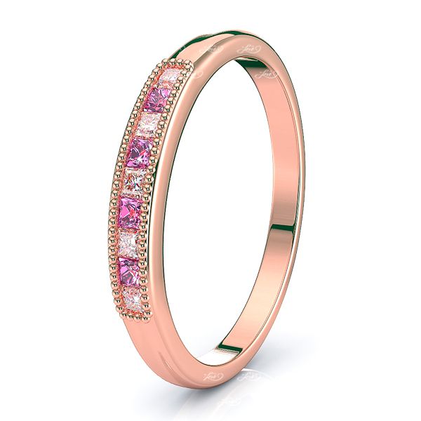 Rose Diamond and Pink Sapphire