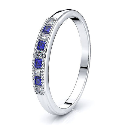 White Diamond and Blue Sapphire