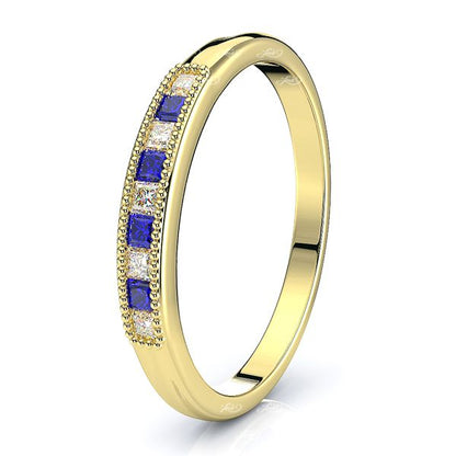 Yellow Diamond and Blue Sapphire