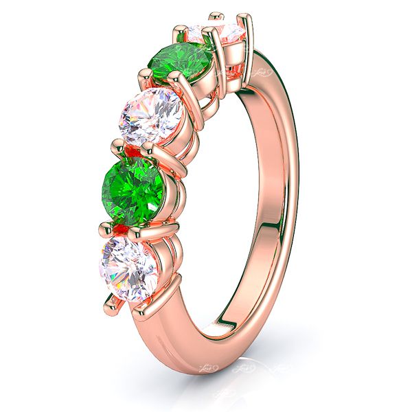 Rose Diamond and Emerald