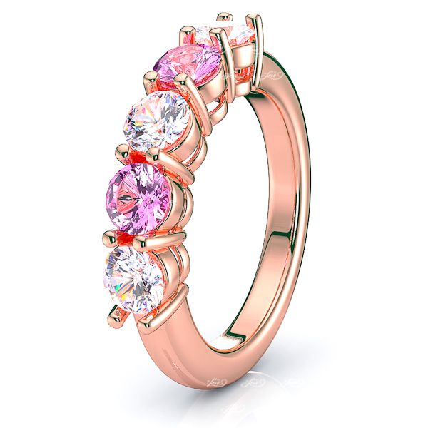 Rose Diamond and Pink Sapphire