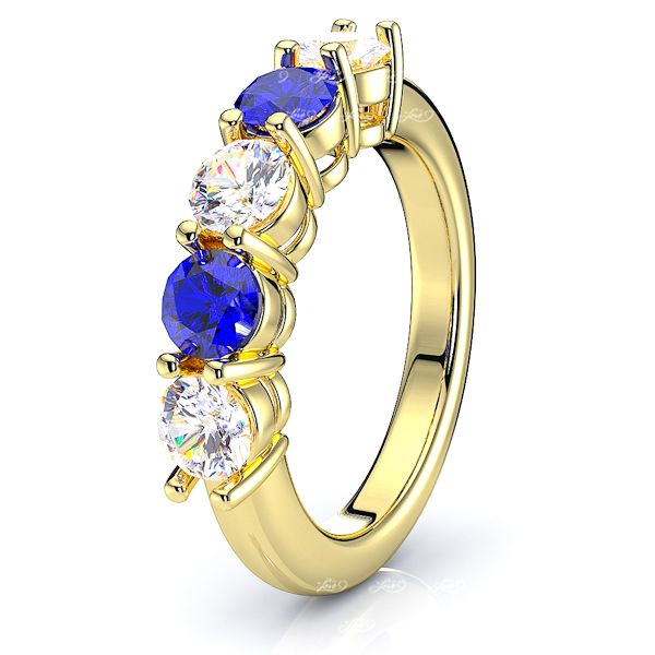 Yellow Diamond and Blue Sapphire