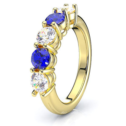 Yellow Diamond and Blue Sapphire