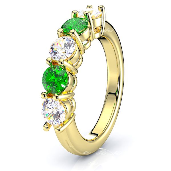 Yellow Diamond and Emerald