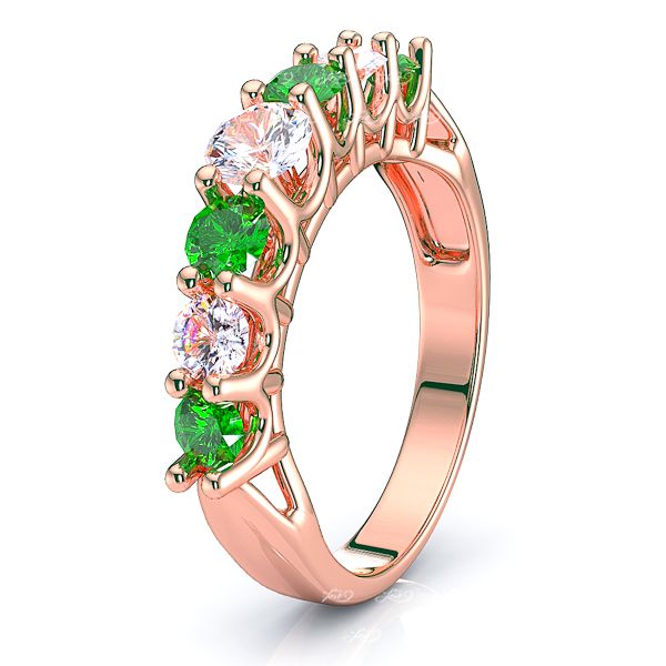 Rose Diamond and Emerald