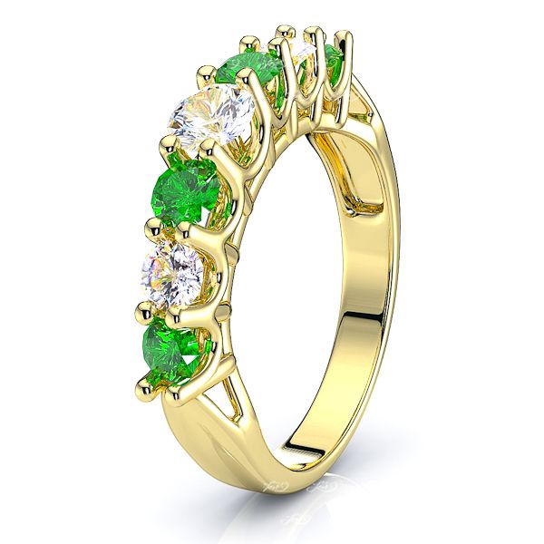 Yellow Diamond and Emerald
