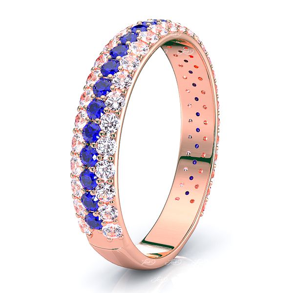 Rose Diamond and Blue Sapphire