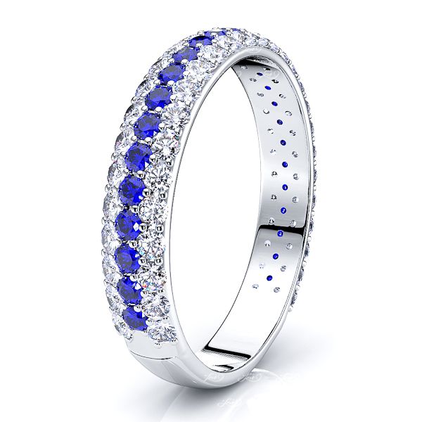 White Diamond and Blue Sapphire