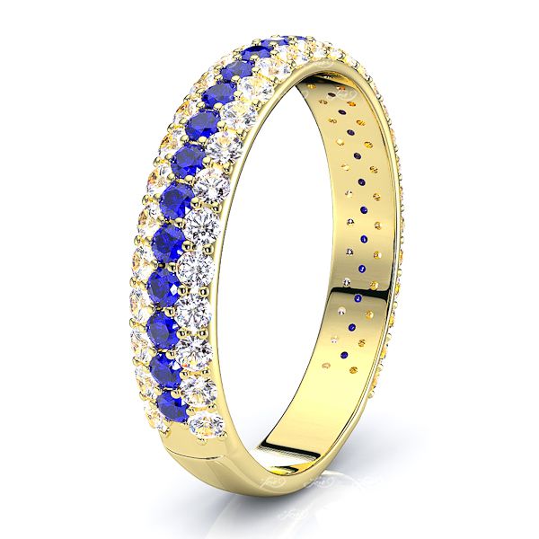 Yellow Diamond and Blue Sapphire