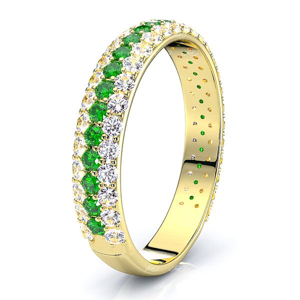 Yellow Diamond and Emerald