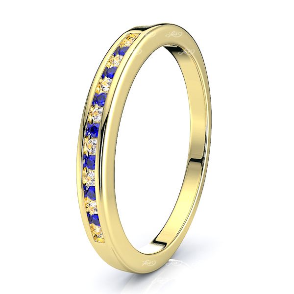 Yellow Diamond and Blue Sapphire