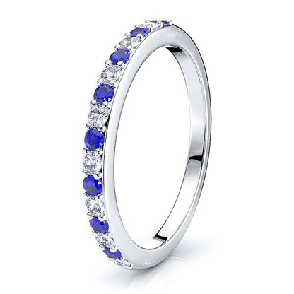 White Diamond and Blue Sapphire
