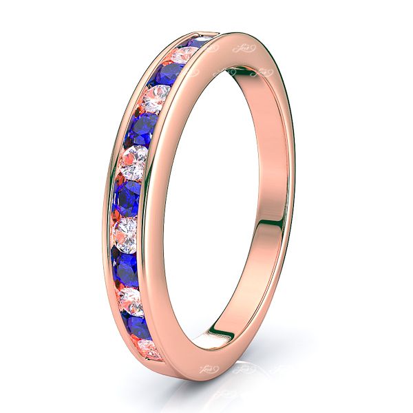 Rose Diamond and Blue Sapphire