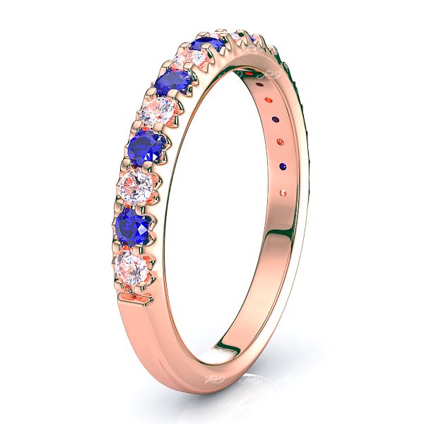 Rose Diamond and Blue Sapphire