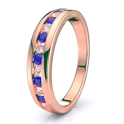 Rose Diamond and Blue Sapphire