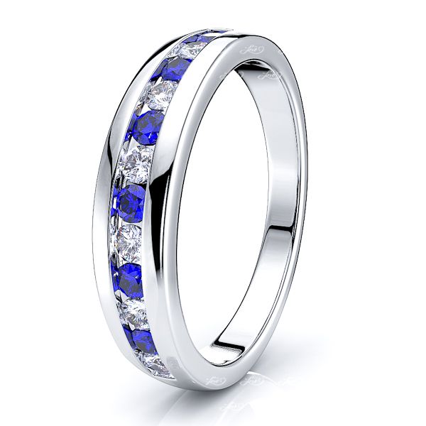 White Diamond and Blue Sapphire
