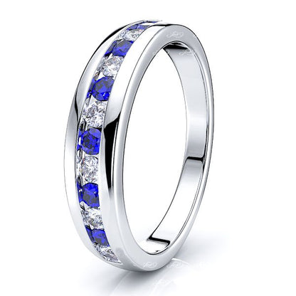 White Diamond and Blue Sapphire