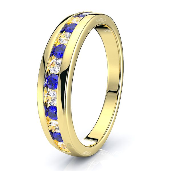 Yellow Diamond and Blue Sapphire