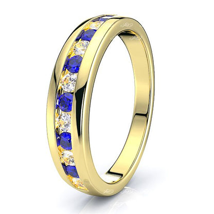 Yellow Diamond and Blue Sapphire
