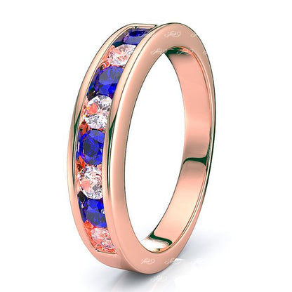 Rose Diamond and Blue Sapphire
