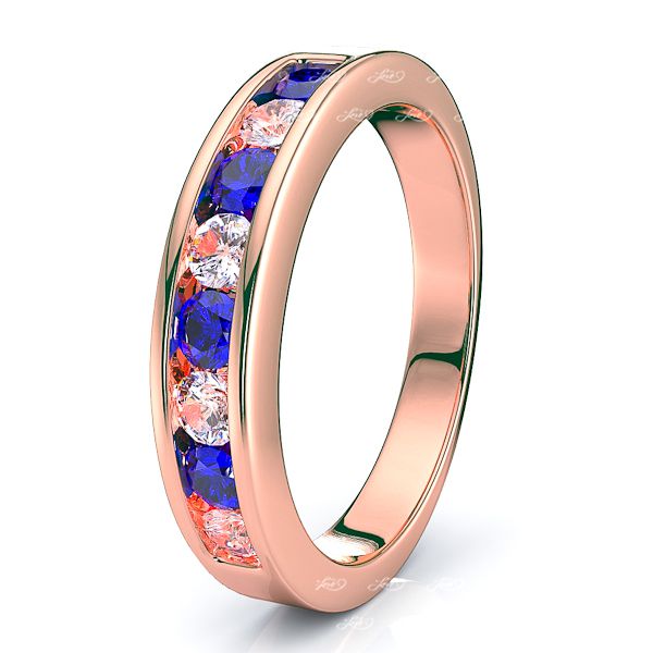 Rose Diamond and Blue Sapphire