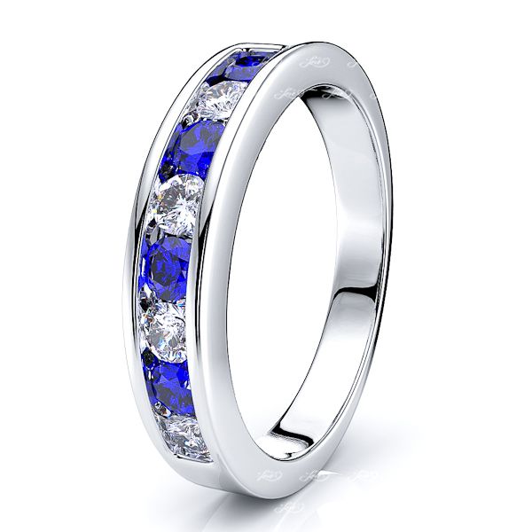 White Diamond and Blue Sapphire